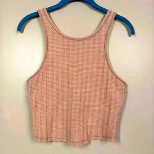 We The Free crop ribbed striped cropped tank top size small